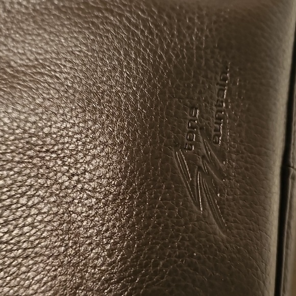 Stone Mountain brown leather shoulder bag very good condition front zip pouch ba - Picture 2 of 14